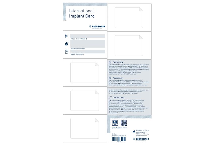 Implant Card