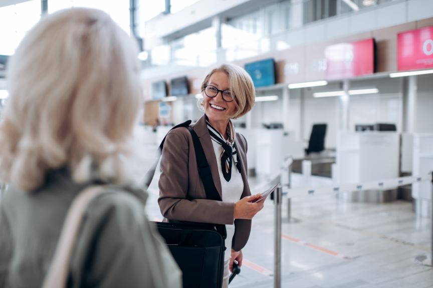 Women at the airport